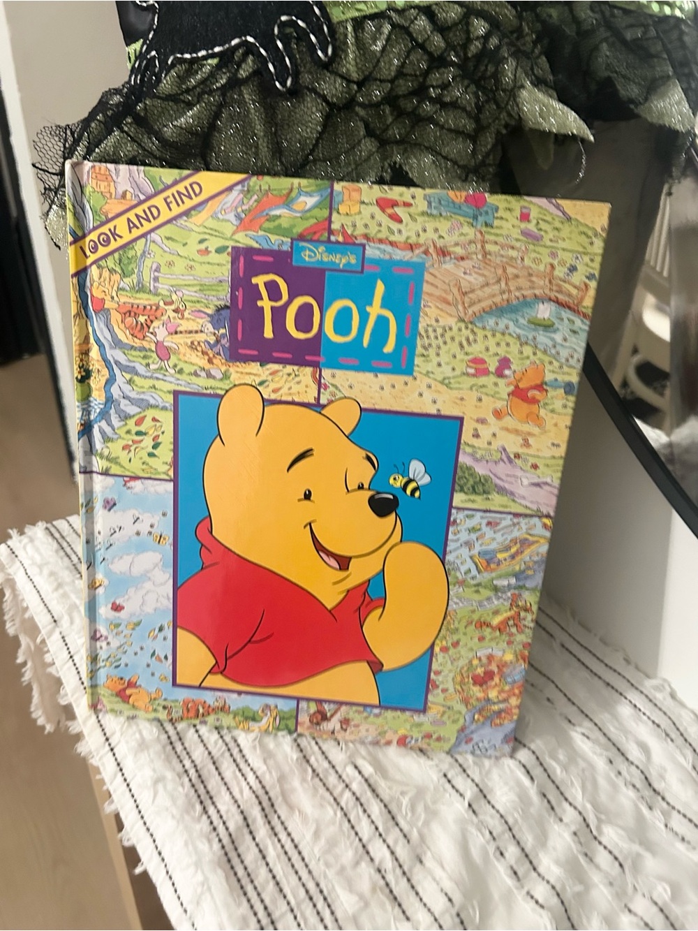 Vintage 1996 Disney Winnie the Pooh Look and Find Hardcover Activity Book